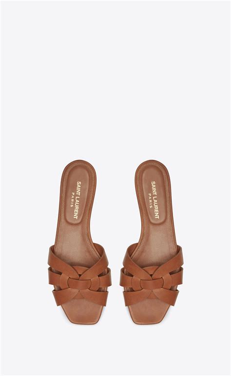 st laurent flat sandals.